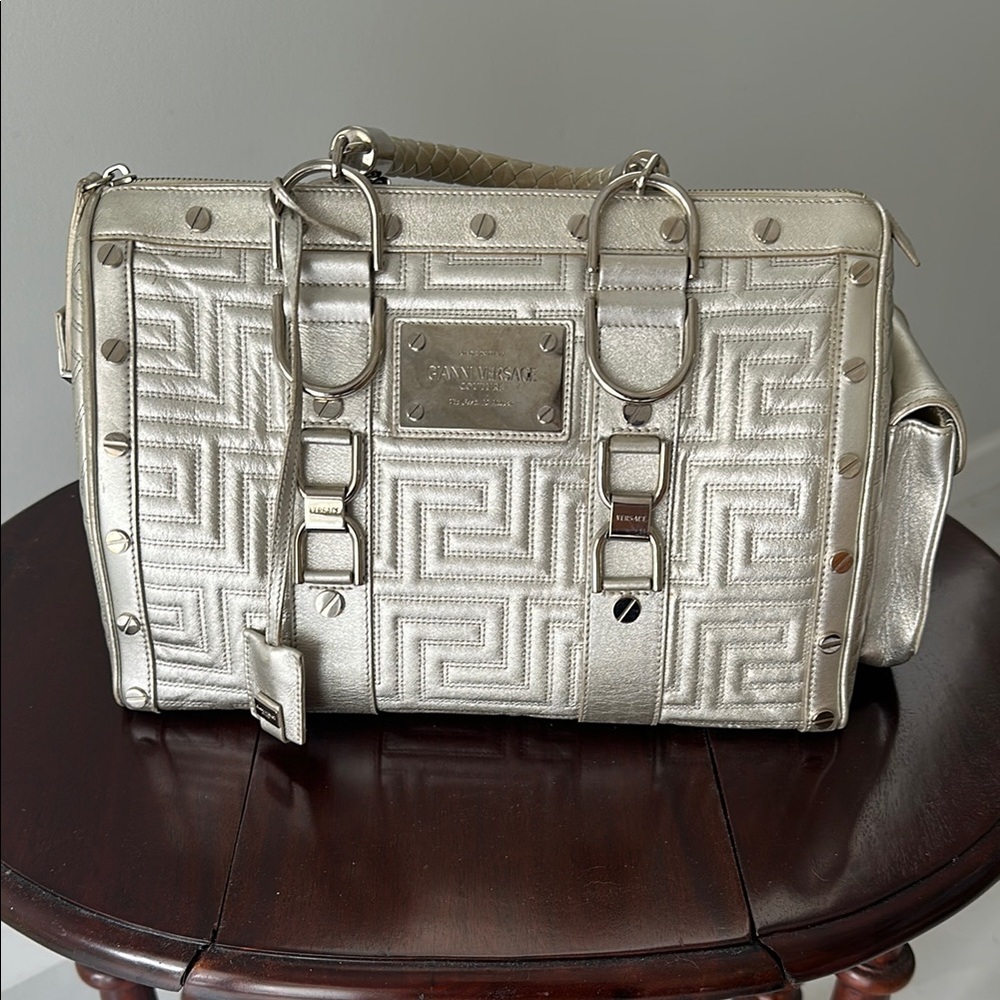 Versace Couture Snap Out of It Large Satchel